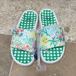 Vibrant Patterned Slide Sandals